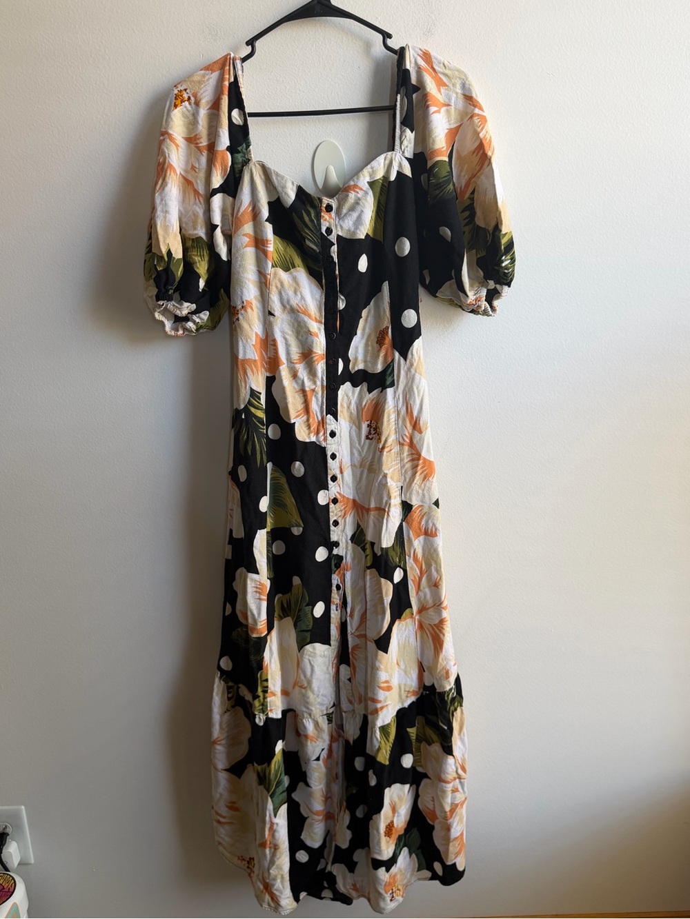 Farm Rio Floral Polka Dot Dress - Picture 3 of 7